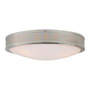 Rylie 3-Light Mesh Flushmount in Polished Nickel