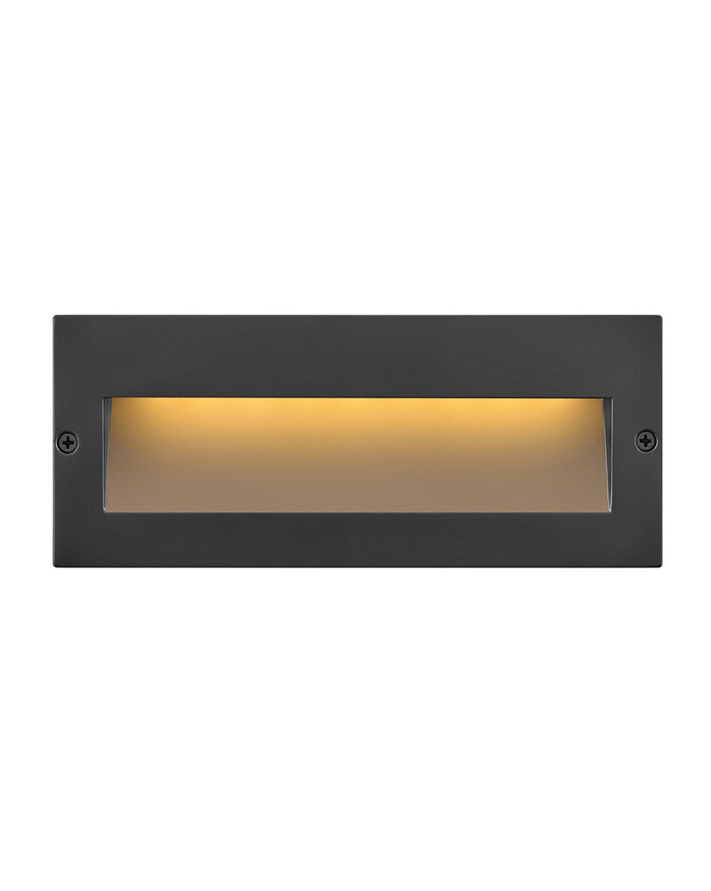Taper Step 12V LED Step Light in Satin Black