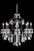 St. Francis 6-Light Chandelier in Dark Bronze with Clear Royal Cut Crystal