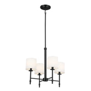 Ali Four Light Mini Chandelier in Black