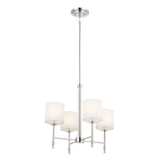 Ali Four Light Mini Chandelier in Polished Nickel
