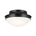 Bretta Two Light Flush Mount in Black