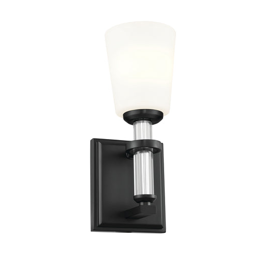 Rosalind One Light Wall Sconce in Black