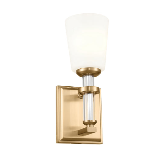 Rosalind One Light Wall Sconce in Brushed Natural Brass