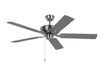 Linden 52'' Ceiling Fan in Brushed Steel