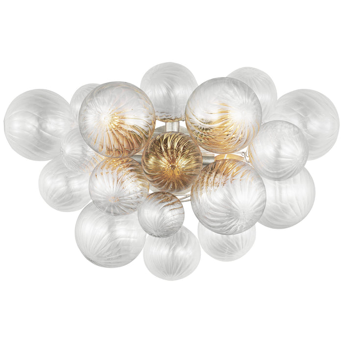 Talia LED Wall Sconce in Burnished Silver Leaf