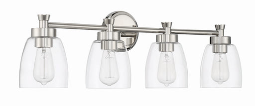 Henning Four Light Vanity in Polished Nickel