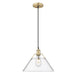 Orwell Large Pendant in Brushed Champagne Bronze with Clear Glass