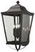 Savannah Four Light Outdoor Wall Mount in Sand Coal