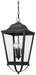 Savannah Four Light Outdoor Chain Hung in Sand Coal