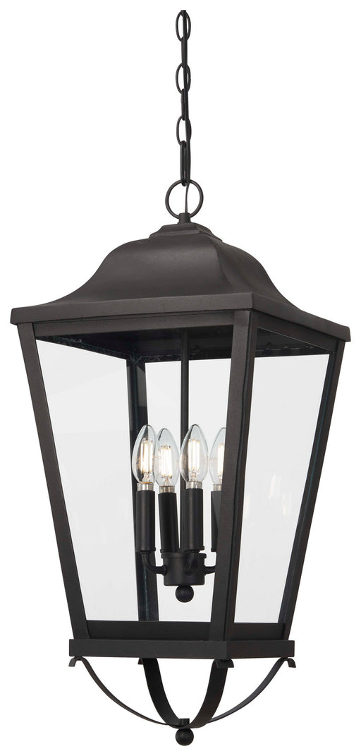 Savannah Four Light Outdoor Chain Hung in Sand Coal