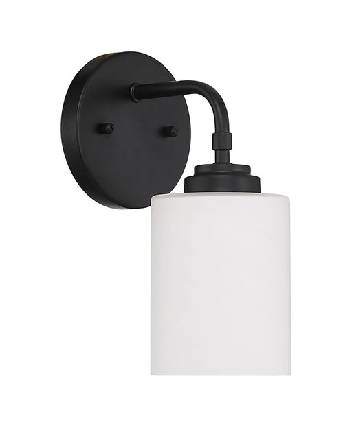 Stowe One Light Wall Sconce in Flat Black
