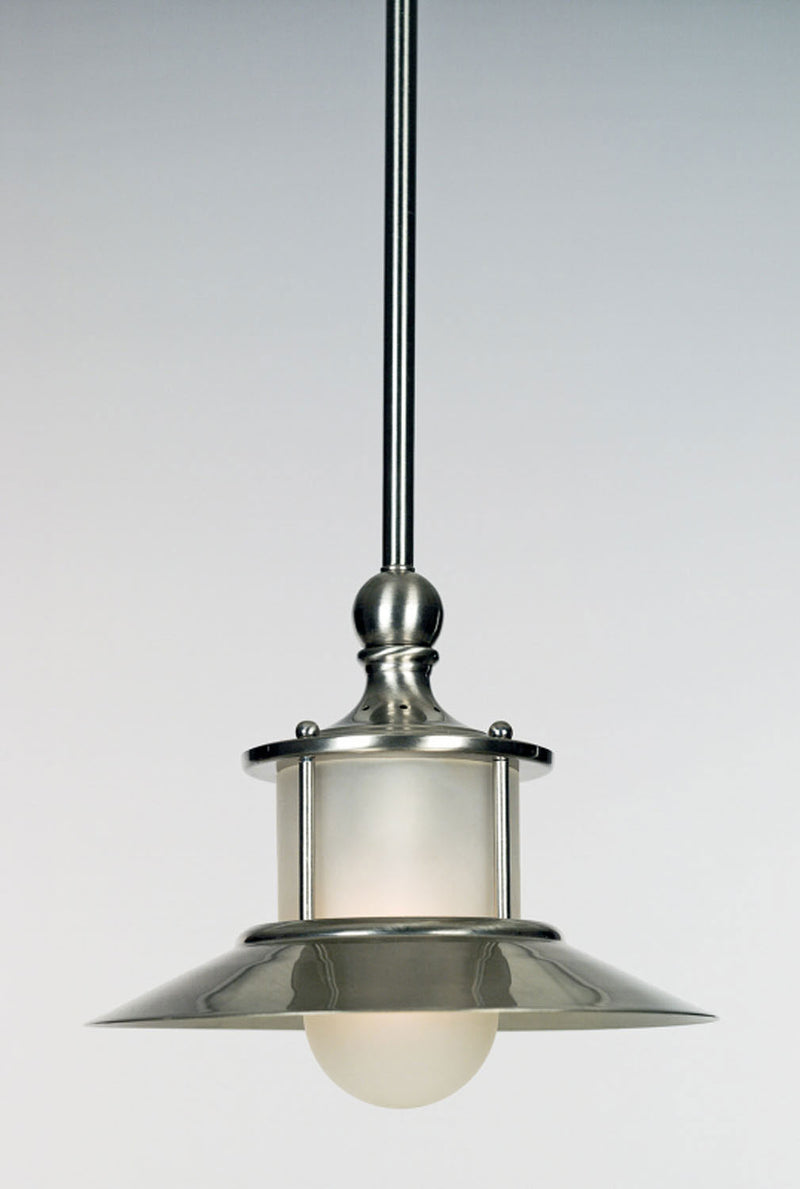 New England 1-Light Mini Pendant in Brushed Nickel