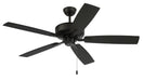 Outdoor Pro Plus 52" Outdoor Ceiling Fan in Flat Black