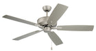 Outdoor Pro Plus 52" Outdoor Ceiling Fan in Painted Nickel