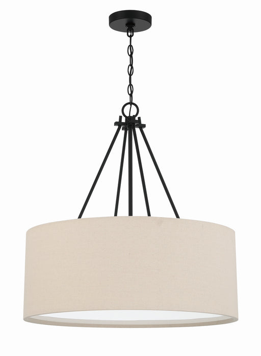Duke Three Light Pendant in Flat Black