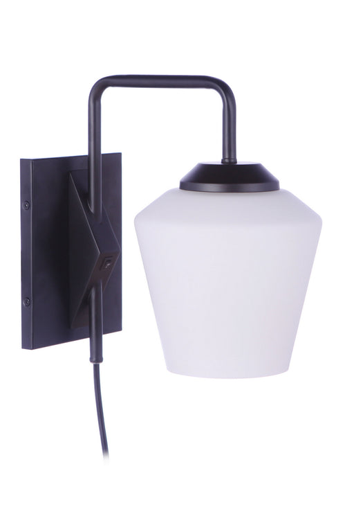 Rive One Light Wall Sconce in Flat Black