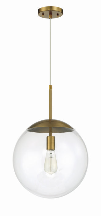 Gaze One Light Pendant in Satin Brass