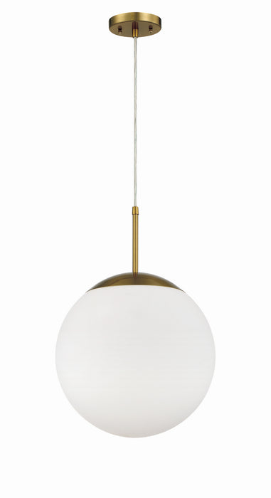 Gaze One Light Pendant in Satin Brass