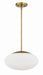 Gaze One Light Pendant in Satin Brass