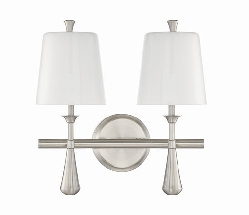 Palmer Two Light Vanity in Brushed Polished Nickel