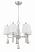 Palmer Five Light Mini Chandelier in Brushed Polished Nickel
