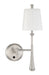 Palmer One Light Wall Sconce in Brushed Polished Nickel
