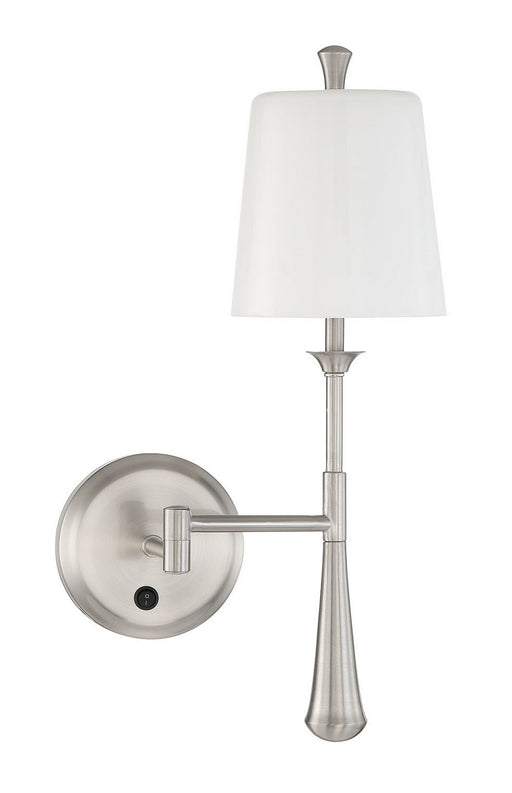 Palmer One Light Wall Sconce in Brushed Polished Nickel