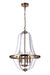 Graclyn Five Light Foyer Pendant in Satin Brass
