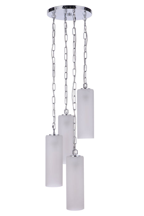 Myos Four Light Pendant in Chrome