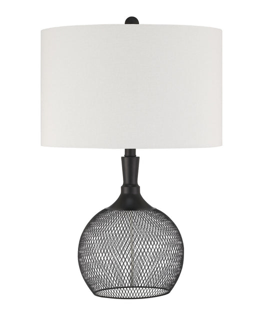Table Lamp One Light Table Lamp in Matte Black
