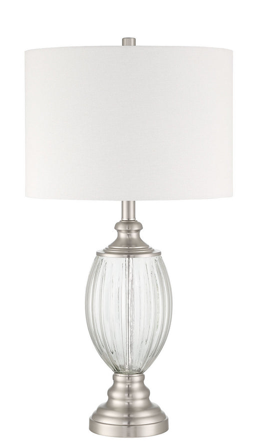 Table Lamp One Light Table Lamp in Brushed Nickel