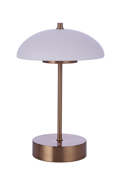 Rechargable LED Portable LED Table Lamp in Satin Brass