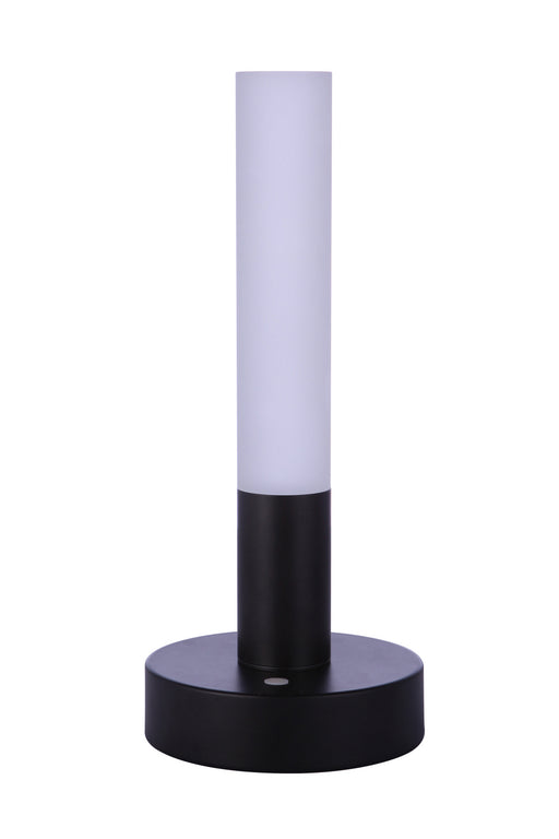 Rechargable LED Portable LED Table Lamp in Flat Black