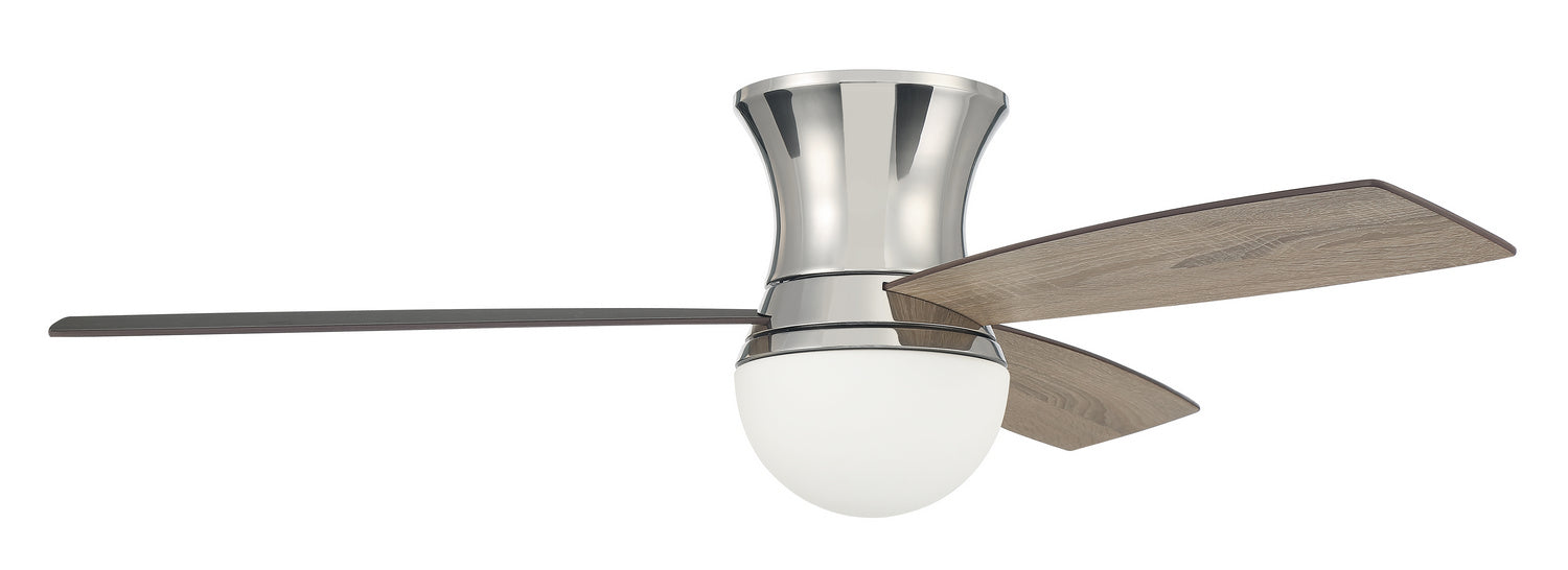Daybreak 52" Ceiling Fan in Polished Nickel