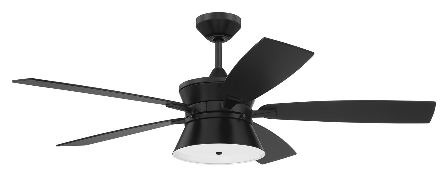 Dominick 52" Ceiling Fan in Flat Black