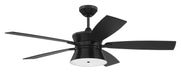 Dominick 52" Ceiling Fan in Flat Black