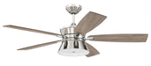Dominick 52" Ceiling Fan in Polished Nickel