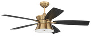 Dominick 52" Ceiling Fan in Satin Brass