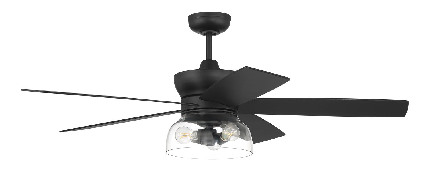 Gibson 52" Ceiling Fan in Flat Black