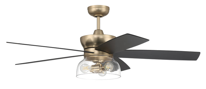 Gibson 52" Ceiling Fan in Satin Brass
