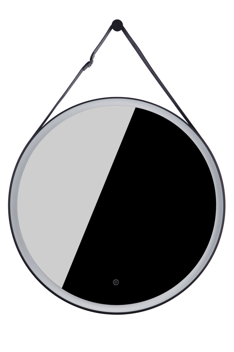 LED Lighted Mirror LED Mirror in Flat Black