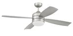 Sebastion 52" Ceiling Fan in Painted Nickel