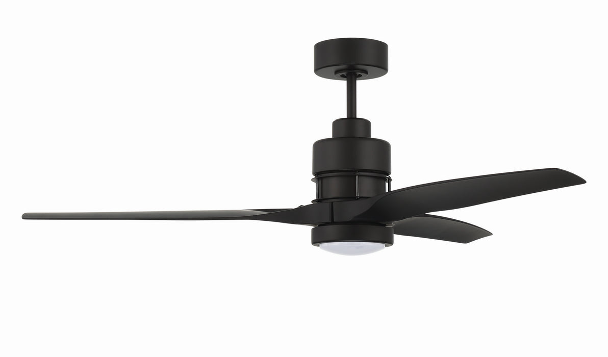 Sonnet 52" Ceiling Fan in Flat Black
