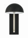 Kahn One Light Outdoor Lantern in Midnight / Satin Aluminum