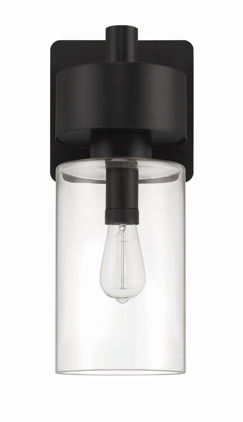 Bennet One Light Outdoor Wall Lantern in Midnight