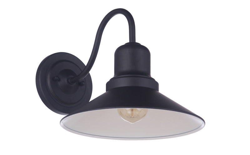Singleton One Light Outdoor Wall Lantern in Midnight