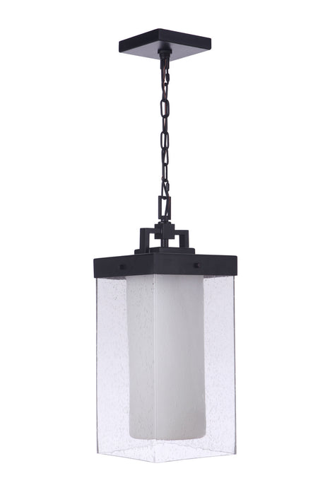 Hayner One Light Outdoor Pendant in Midnight