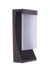 Vault LED Outdoor Wall Lantern in Aged Bronze Brushed