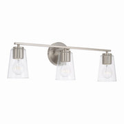 Portman Three Light Vanity in Brushed Nickel